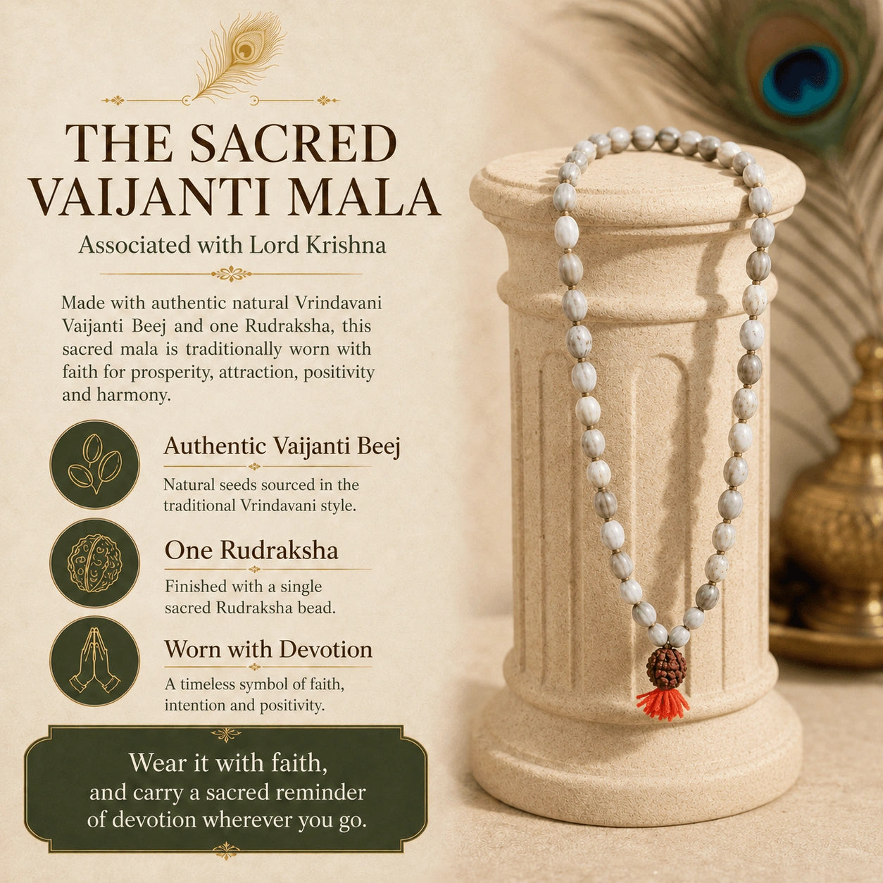 Siddh Vaijanti Mala | Abhimantrit Vaijanti Beej