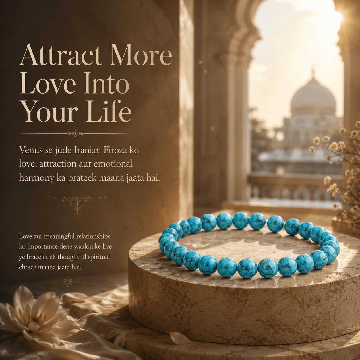 Iranian Firoza (Turquoise) Bracelet | Lab Certified