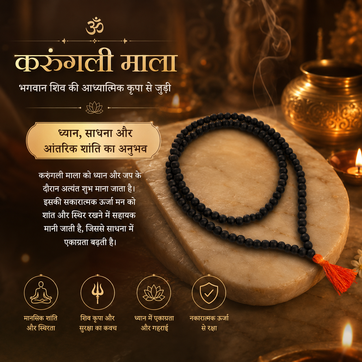 Karungali Mala  |  Certified & Energized  |  108 Beads
