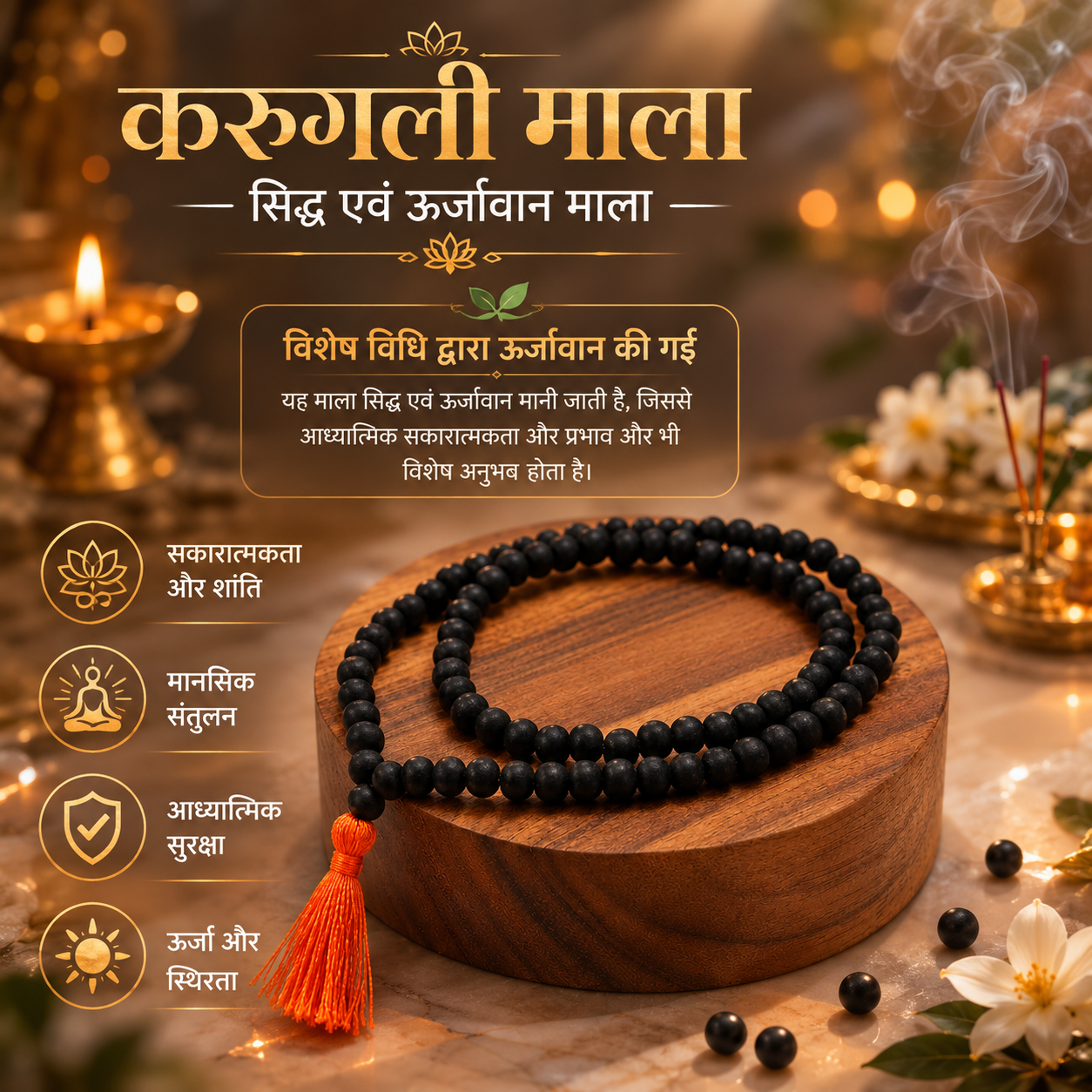 Karungali Mala  |  Certified & Energized  |  108 Beads