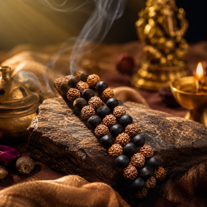 Rudraksh Karungali Mala (Certified)  |  108 Beads  |  Siddh & Energized
