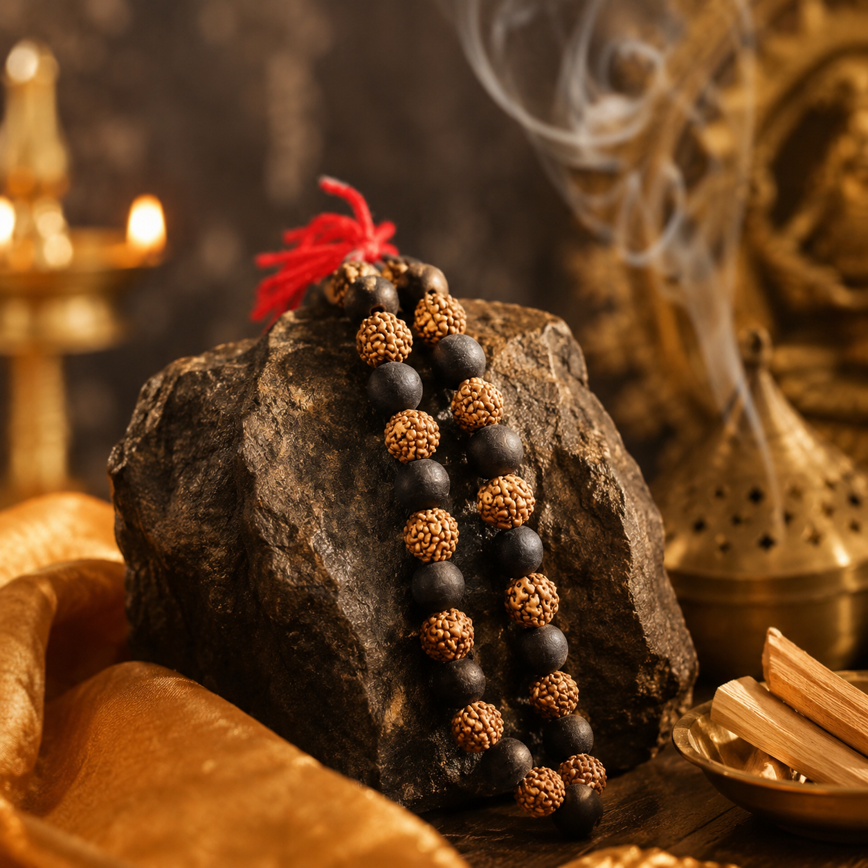 Rudraksh Karungali Mala (Certified)  |  108 Beads  |  Siddh & Energized