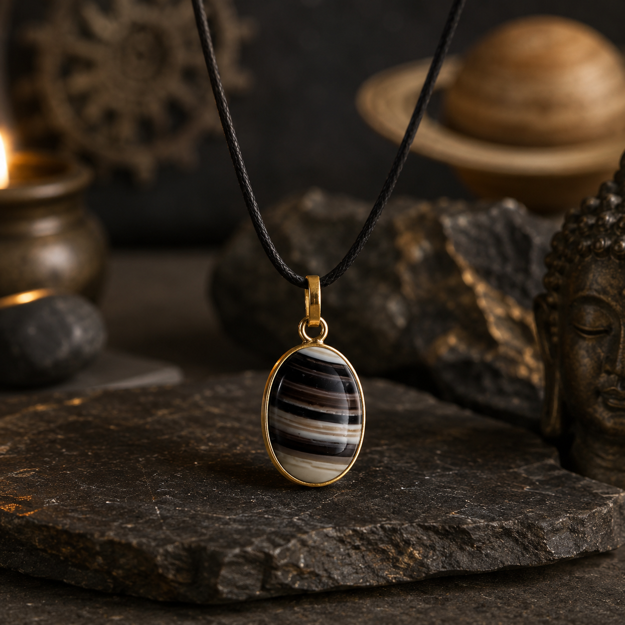 Ashtdhatu Sulemani Hakik Pendant
