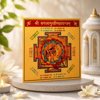 Haldi Mala with Baglamukhi Yantra