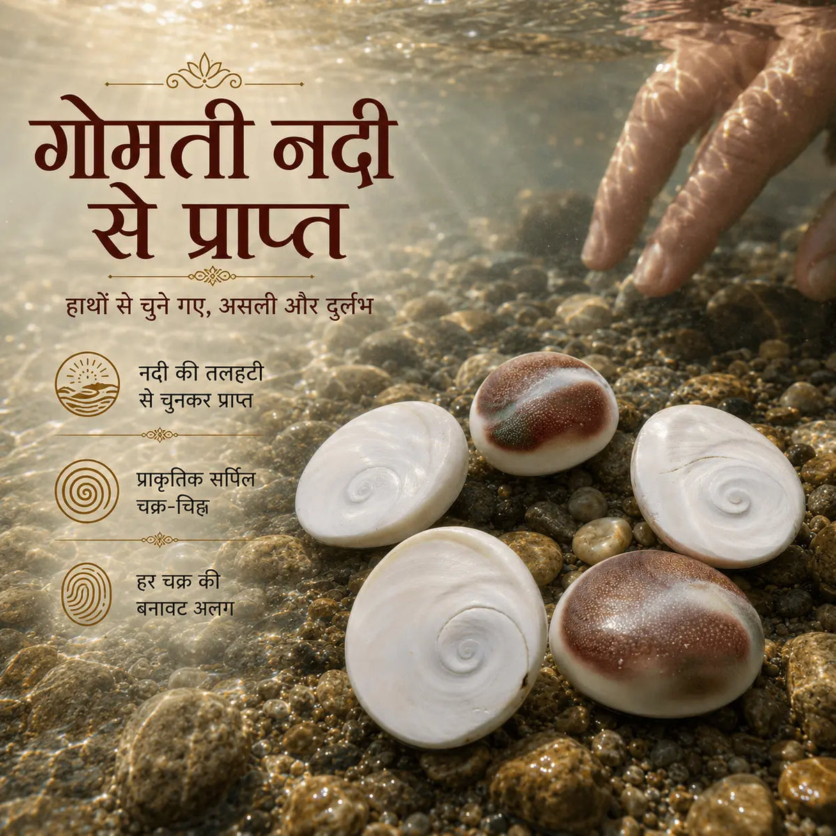 Siddh Gomti Chakra (Mantra Energised) मंत्रों द्वारा अभिमंत्रित सिद्ध गोमती चक्र
