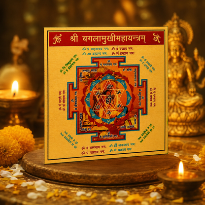 Haldi Mala with Baglamukhi Yantra
